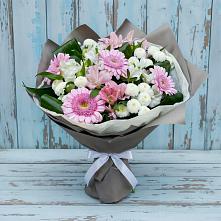 Букет цветов из:  Герберы, Альстромерии и Хризантемы в Фруктовом