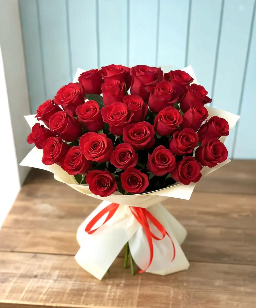 Букет 29 Красных роз в Фруктовом