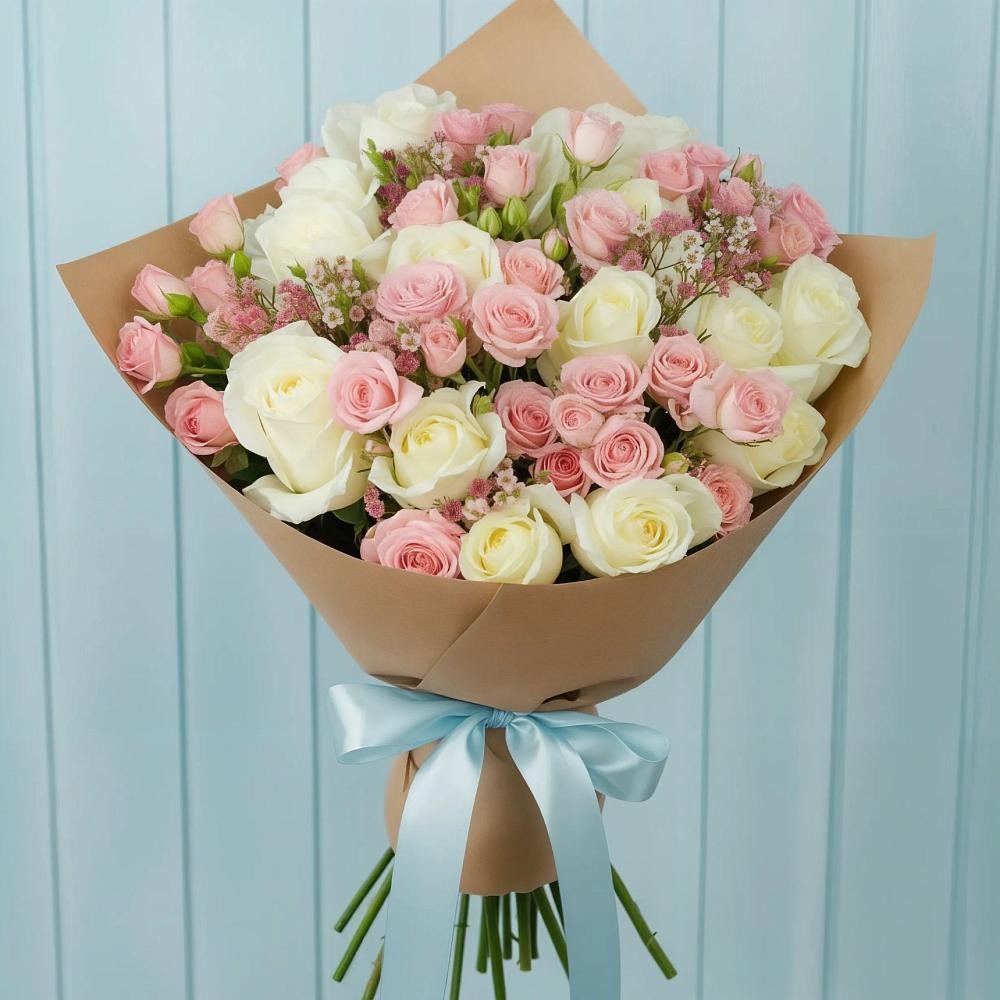 Букет цветов из: Розы в Фруктовом