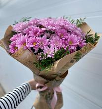 Букет цветов из:  Хризантемы #REPLACE_PRED# Фруктовом