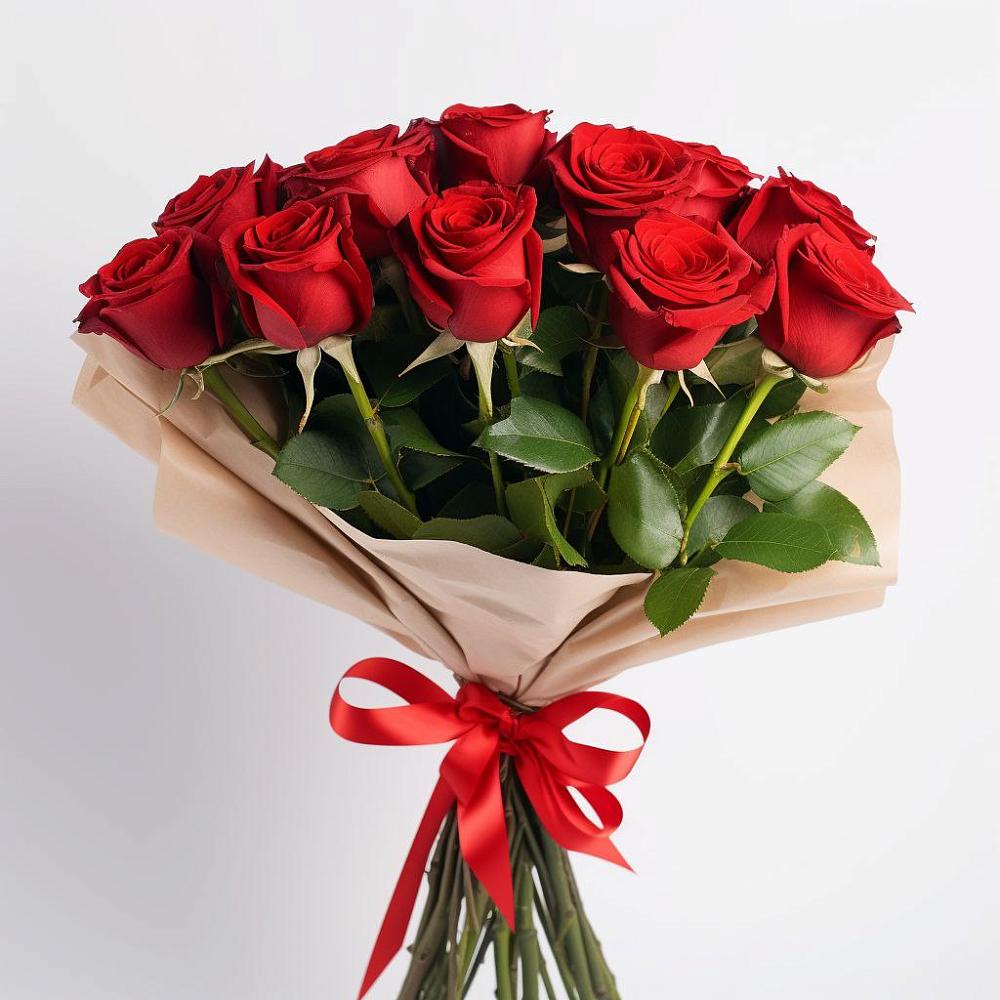 Букет 11 Красных роз Эдлесс Лав в Фруктовом